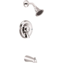 MOEN Commercial Posi-Temp Single-Handle Tub and Shower Faucet Trim Kit in Chrome (Valve Not Included)