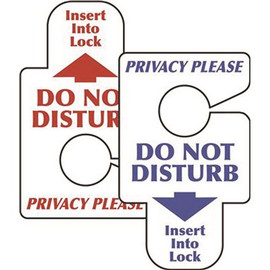 HY-KO Do Not Disturb/Privacy Please Door Insert (50 per Pack)