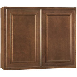 Hampton Bay Hampton Assembled 36x30x12 in. Wall Kitchen Cabinet in Cognac