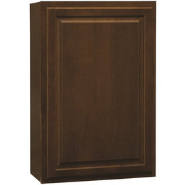 Hampton Bay Hampton Assembled 24x36x12 in. Wall Kitchen Cabinet in Cognac