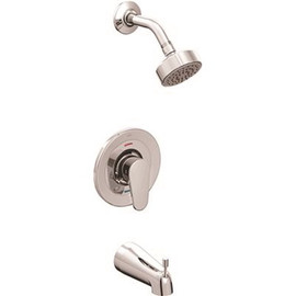 CLEVELAND FAUCET GROUP Edgestone Single-Handle Bathtub/Shower Trim Kit with Water-Saving Showerhead 1.75 GPM in Chrome