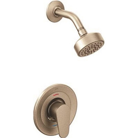 CLEVELAND FAUCET GROUP Edgestone Single-Handle Shower Trim Kit with Water-Saving Showerhead, 1.75 GPM in Brushed Nickel