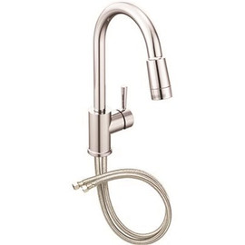 CLEVELAND FAUCET GROUP Edgestone Single-Handle Pull-Down Sprayer Kitchen Faucet in Chrome