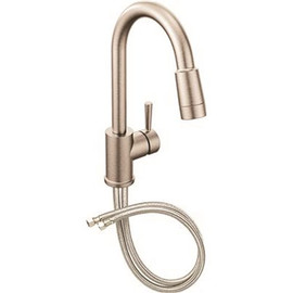 CLEVELAND FAUCET GROUP Edgestone Single-Handle Pull-Down Sprayer Kitchen Faucet in Classic Stainless