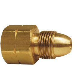 MEC Single Piece Adapter Brass M Pol x 1/2 in. FNPT