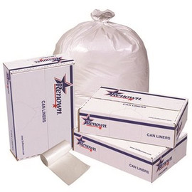 Renown 15 Gal. 24 in. x 32 in. White 0.45 mil 50-Liners per Roll Trash Can Liners (10-Rolls per Case)