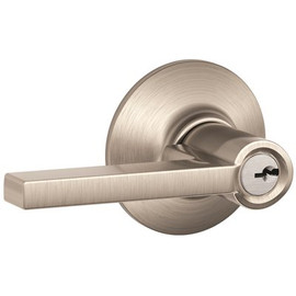 Schlage LATITUDE STOREROOM LEVER, SATIN NICKEL