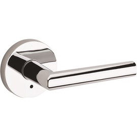 Kwikset Milan Polished Chrome Privacy Bed/Bath Door Handle with Lock