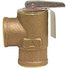 Watts 3/4 in. Bronze Boiler Pressure Relief Valve, Female Inlet, 30 psi