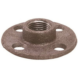 1 in. Black Malleable Floor Flange