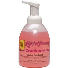 Spartan Lite'n Foamy Cranberry Ice 18oz. Bottle Hand Wash (6 per Pack)