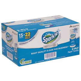 Sparkle Professional Series 2-Ply White Perforated Paper Towel Roll (15-Rolls Per Case)