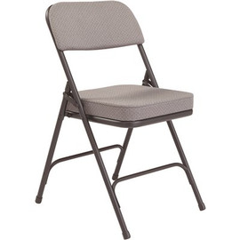National Public Seating Charcoal Fabric Padded Seat Folding Chair (Set of 2)