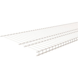 ClosetMaid SuperSlide 144 in. W x 16 in. D x 1 in. H White Ventilated Wall Mounted Shelf