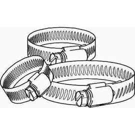 Breeze Clamp 13/16 in. - 1-1/2 in. Hose Clamp Stainless Steel (10-Pack)