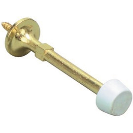 4 in. Brass Rigid Door Stop (10 per Pack)