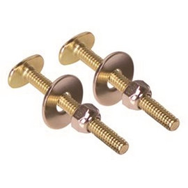 ProPlus 5/16 in. x 2-1/4 in. Round Toilet Bolt, Brass Plated (50-Pack)