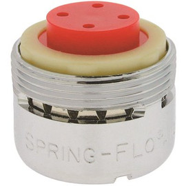 Spring-Flo 2.2 GPM 13/16 in. 27 Junior Male with Tightening Grooves Faucet Aerator Chrome (6-Pack) Spring-Flo 2.2 GPM 13/16 in. 27 Junior Male with Tightening Grooves Faucet Aerator Chrome (6-Pack)