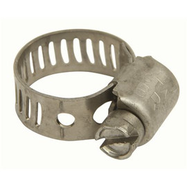 Breeze Clamp 7/16 in. - 25/32 in. Mini Hose Clamp 300 Stainless Steel (10-Pack)