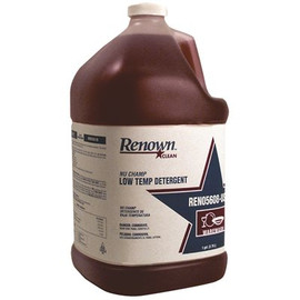 Renown 1 Gal. NU Champ Low Temperature Non-Chlorinated Mechanical Ware Wash Detergent (4 Pack)