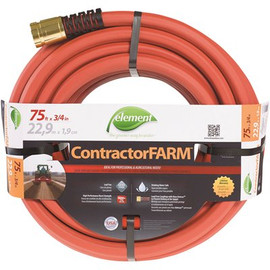 Element ContractorFarm 3/4 in. x 75 ft. Heavy Duty Contractor Water Hose