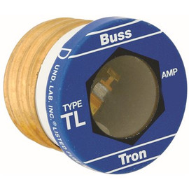 Cooper Bussmann TYPE TL TIME DELAY GLASS PLUG FUSE, 125 VOLTS, 15 AMPS