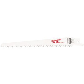 MILWAUKEE ELECTRIC TOOL MILWAUKEE FLEAM GROUND SAWZALL BLADE, 6 IN. LONG WITH 1/2 IN. UNIVERSAL SHANK, 6 TPI