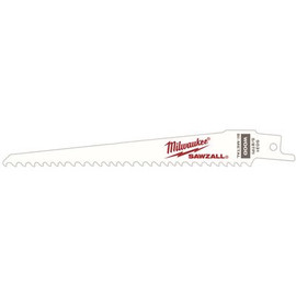 MILWAUKEE ELECTRIC TOOL MILWAUKEE SAWZALL BLADE, 9 IN. LONG WITH 1/2 IN. UNIVERSAL SHANK, 5 TPI