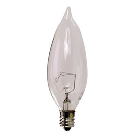 Sylvania SYLVANIA INCANDESCENT DECORATIVE LAMP B10, 25 WATT, 120 VOLTS, CANDELABRA BASE, FROSTED