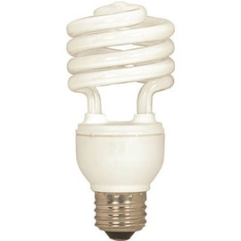 Satco 75-Watt Equivalent T2 Medium Base CFL Light Bulb, Cool White (3-Pack)