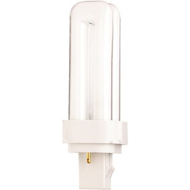 SATCO|Satco 50-Watt Equivalent T4 GX23-2 Base CFL Light Bulb Warm White