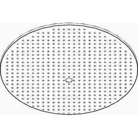 WESTINGHOUSE LIGHTING WESTINGHOUSE ROUND CEILING FIXTURE REPLACEMENT GLASS, CLEAR DOT PATTERN, 13 IN.
