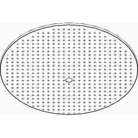 WESTINGHOUSE LIGHTING WESTINGHOUSE ROUND CEILING FIXTURE REPLACEMENT GLASS, CLEAR DOT PATTERN, 13 IN.