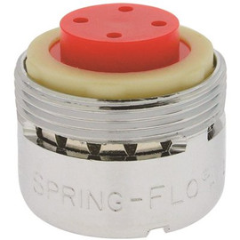 Spring-Flo 2.2 GPM 15/16 in. 27 Regular Male with Tightening Grooves Faucet Aerator Chrome (6-Pack)