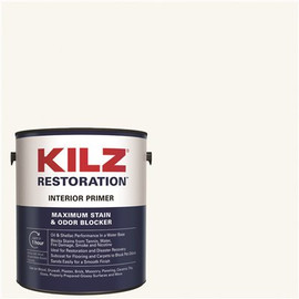 KILZ RESTORATION 1 Gal. White Interior Primer, Sealer, and Stain Blocker