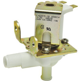 Robertshaw S-30 Series Water Valve, 1/4 in. 18 NHT Inlet x 1/2 in. ID Hose Outlet, Polypropylene