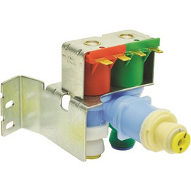 Robertshaw S-86 Single Water Valve Series, 1/4 in. QC Inlet X 1/4 in. and 5/16 in. QC Outlet, Polypropylene