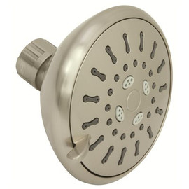 Premier 3- -Spray Patterns 4 in. Single Wall Mount Low Flow Fixed Shower Head in Brushed Nickel