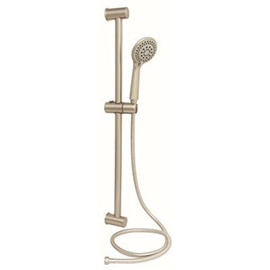 Premier 5- -Spray Patterns 4 in. Single Wall Mount Low Flow Handheld Shower Head in Brushed Nickel