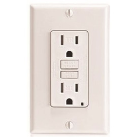 Leviton 15 Amp 2-Pole Receptacle GFCI Tamper-Resistant, Almond