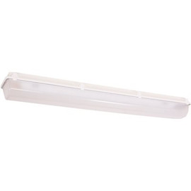 Hubbell Lighting 64-Watt Equivalent Integrated LED White Enclosed and Gasketed Garage / Canopy Light, 4000K, 0-10v Dimming