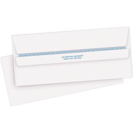 Business Source 4-1/2 in. x 9-1/2 in. Self-Seal Envelopes Tint/Regular, White (500 per Box)