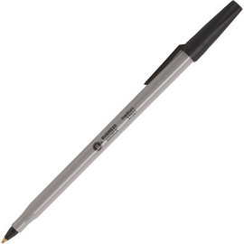 Business Source Medium Point, Ballpoint Stick Pens, Black Ink (60 per Box)