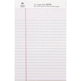 Business Source Micro-perforated Legal Ruled Pads- Junior Legal