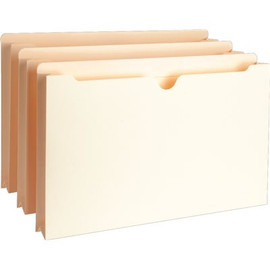 S.P. Richards Co. FILE POCKETS, LEGAL, STRAIGHT CUT TAB, 1-1/2 IN. EXPANSION, 300 SHEET CAPACITY, 50 PER BOX, MANILA