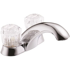 Delta Classic 4 in. Centerset 2-Handle Bathroom Faucet in Chrome