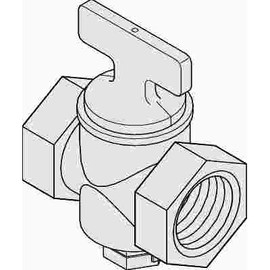 Watts Tee Handle Gas Valve 1/2 in. 5 psi