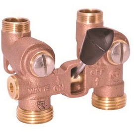 Watts 1/2 in. Brass Sweat Washing Machine Shut Off Valve