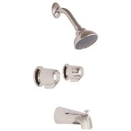 Gerber Plumbing Classics 2-Handle Wall Mount Tub & Shower Trim Kit in Chrome [Valve Included]