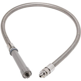 T&S Stainless Steel 44 in. Flexible Hose with Fisher Adapter